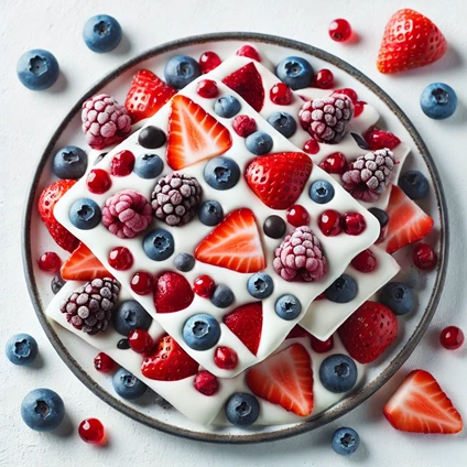 Greek Yogurt Bark with Berries